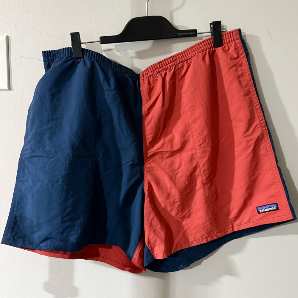 Patagonia Men’s Baggies 5” Shorts, Navy/Orange, Sz XXL, NWT